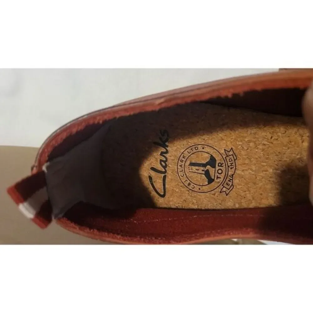 frewick lace bruck red clarks Mens‎ Size 10.5 ,